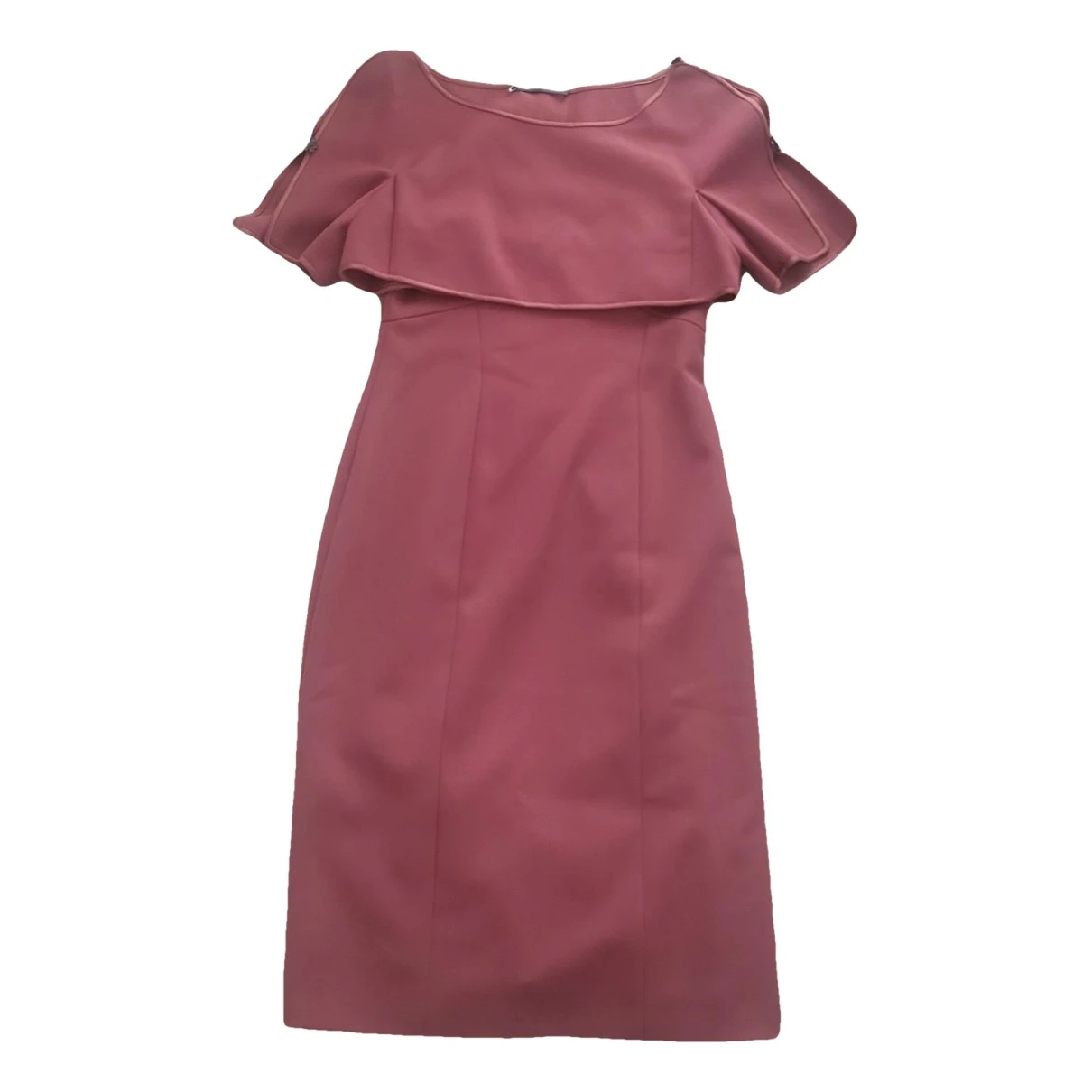 Pre-owned Alberta Ferretti Wool Mid-length Dress In Pink
