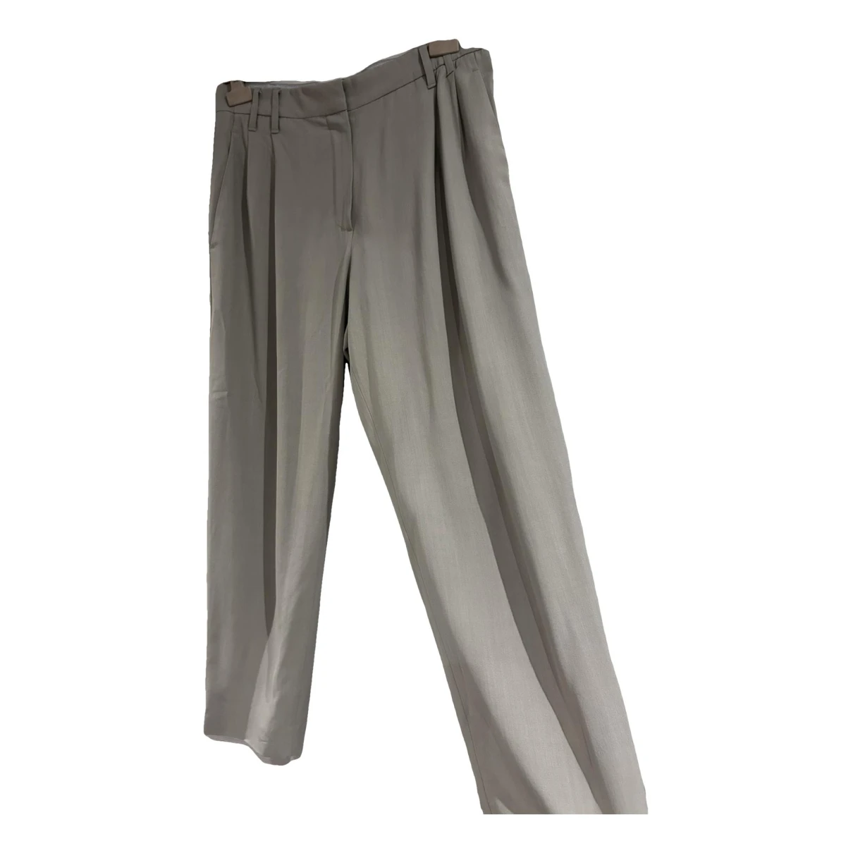 Pre-owned Brunello Cucinelli Wool Chino Pants In Beige
