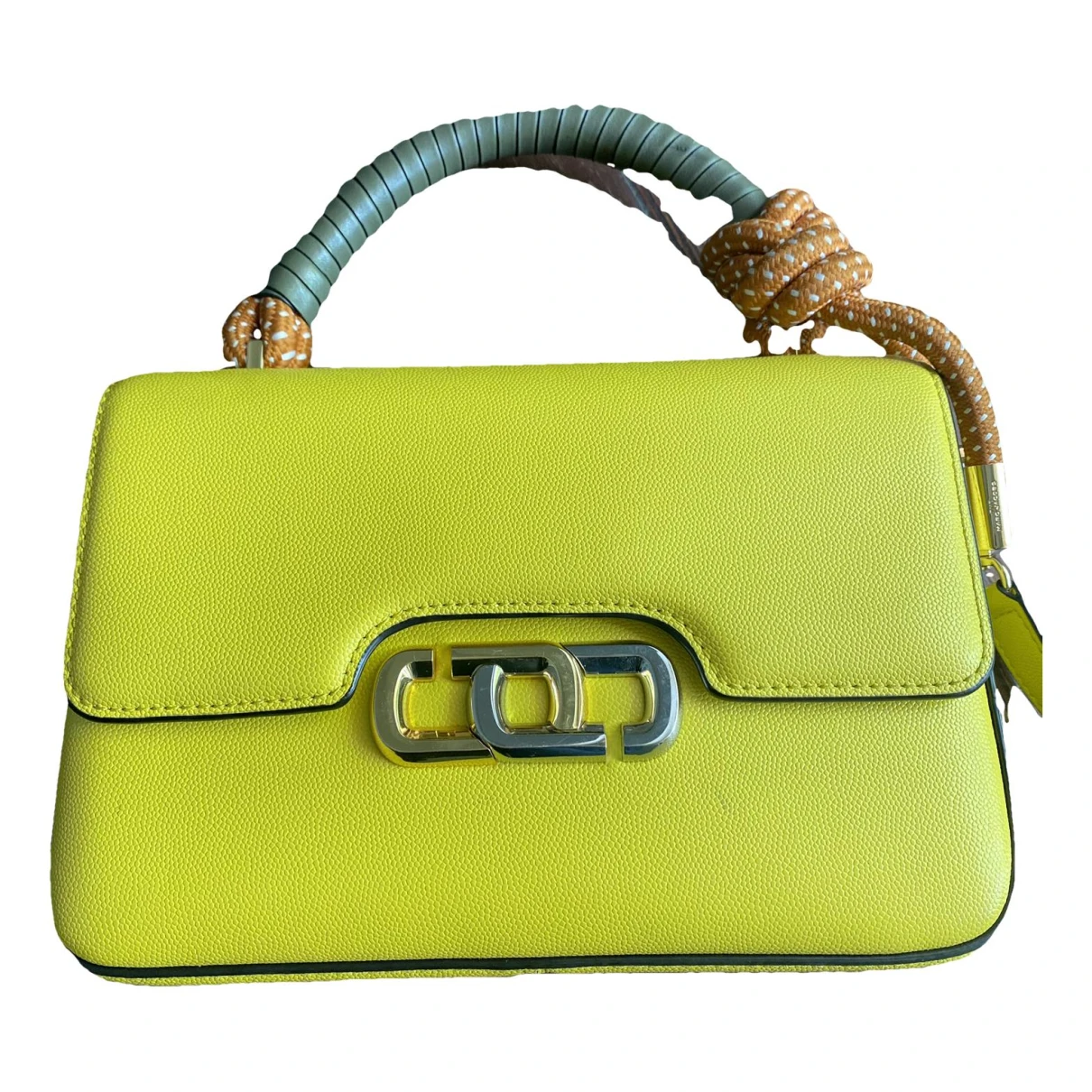 Pre-owned Marc Jacobs Leather Handbag In Yellow