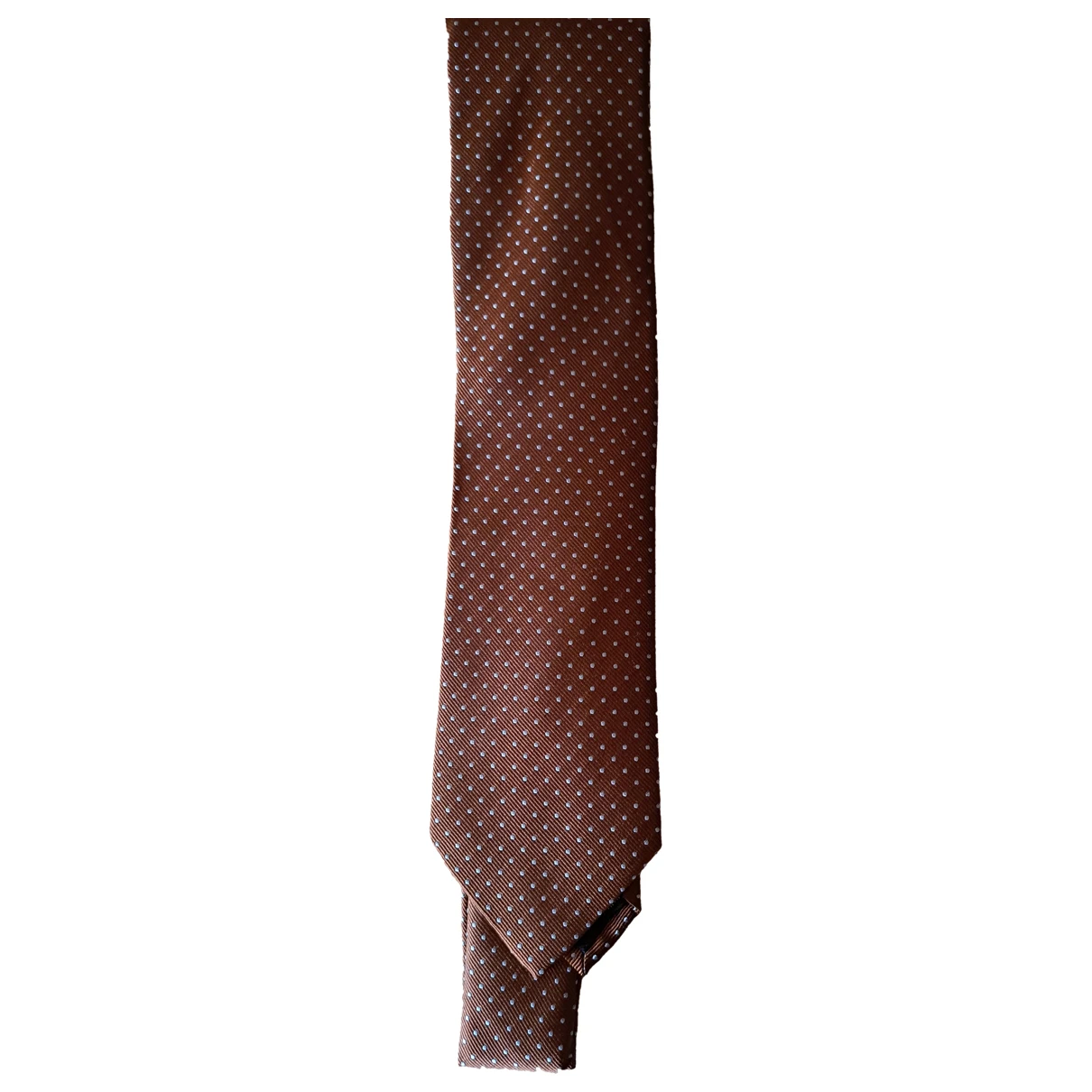 Pre-owned Enrico Coveri Silk Tie In Brown