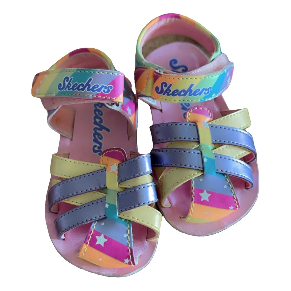 Pre-owned Skechers Sandals In Multicolour