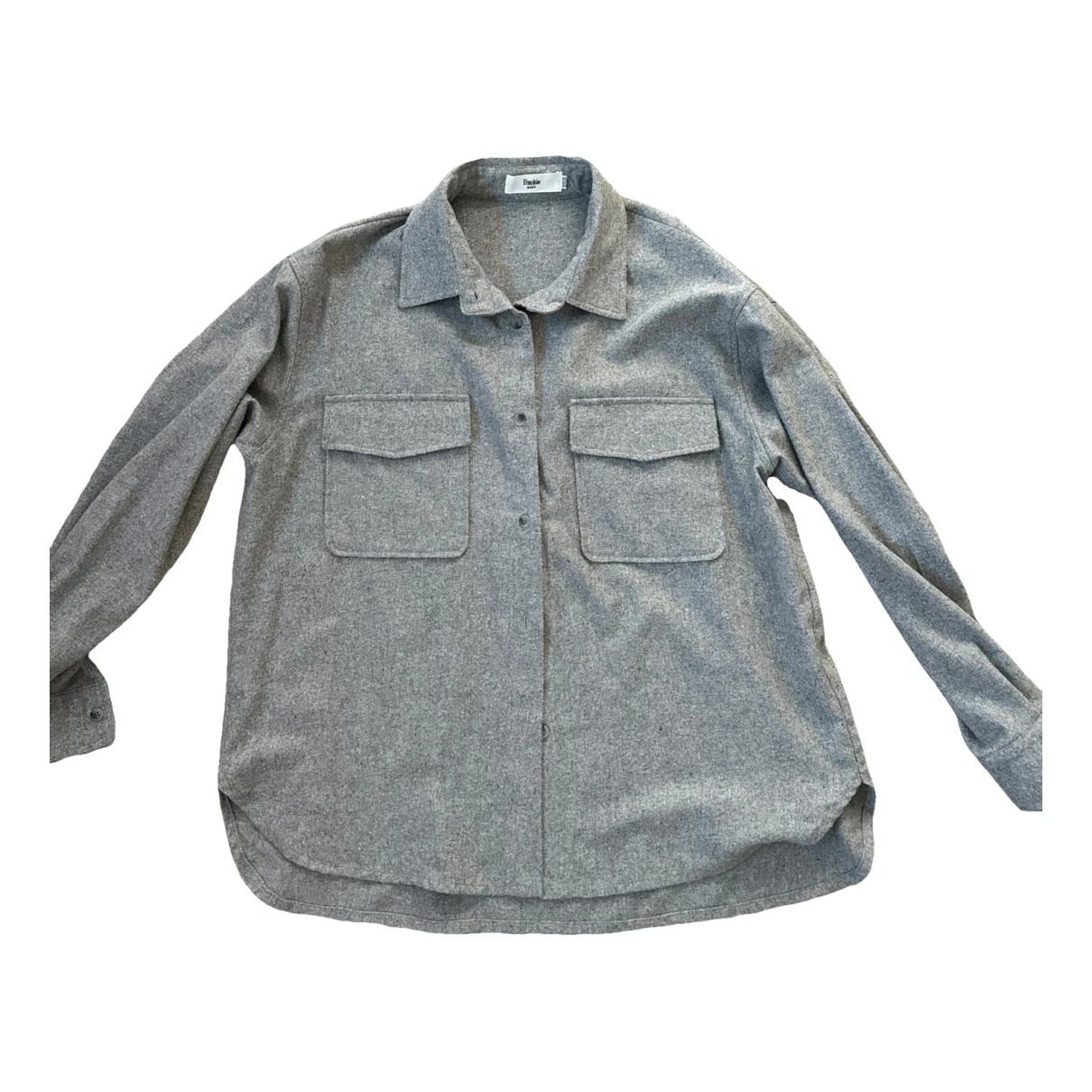Pre-owned The Frankie Shop Wool Shirt In Grey