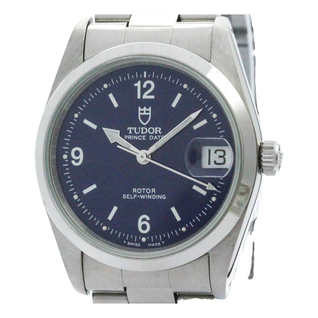 Pre-owned Tudor Oyster Watch In Blue