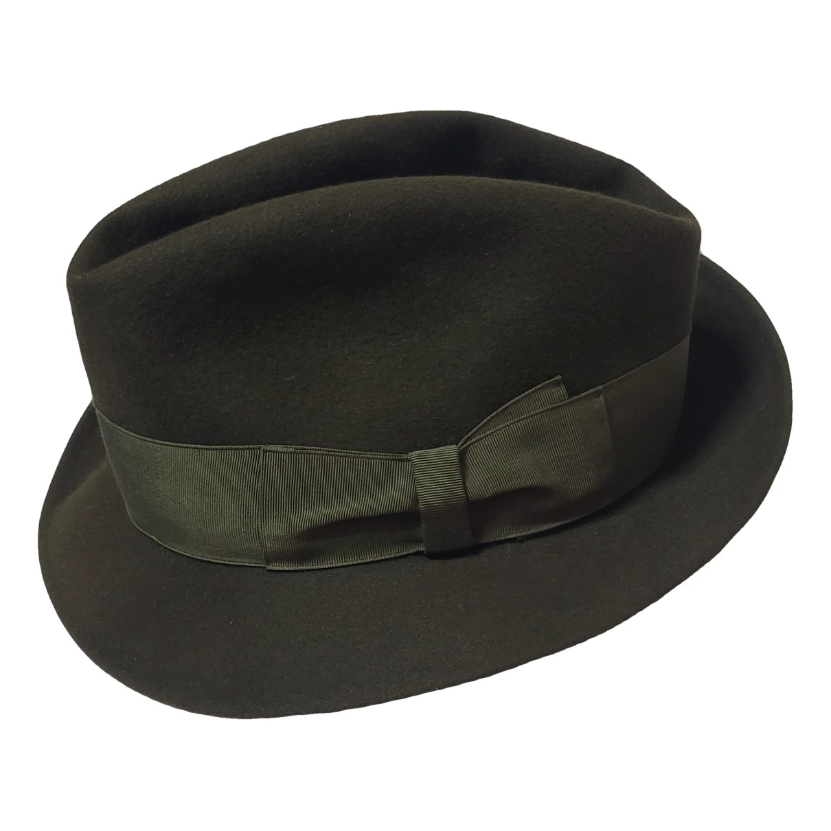 Pre-owned Borsalino Wool Hat In Green