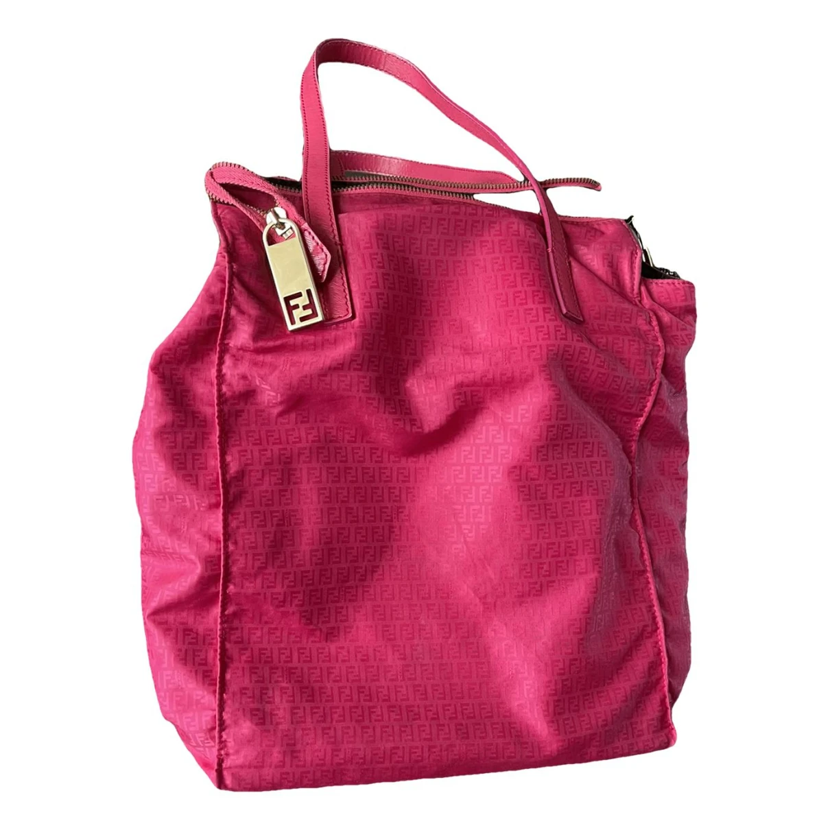 Pre-owned Fendi Cloth Handbag In Pink