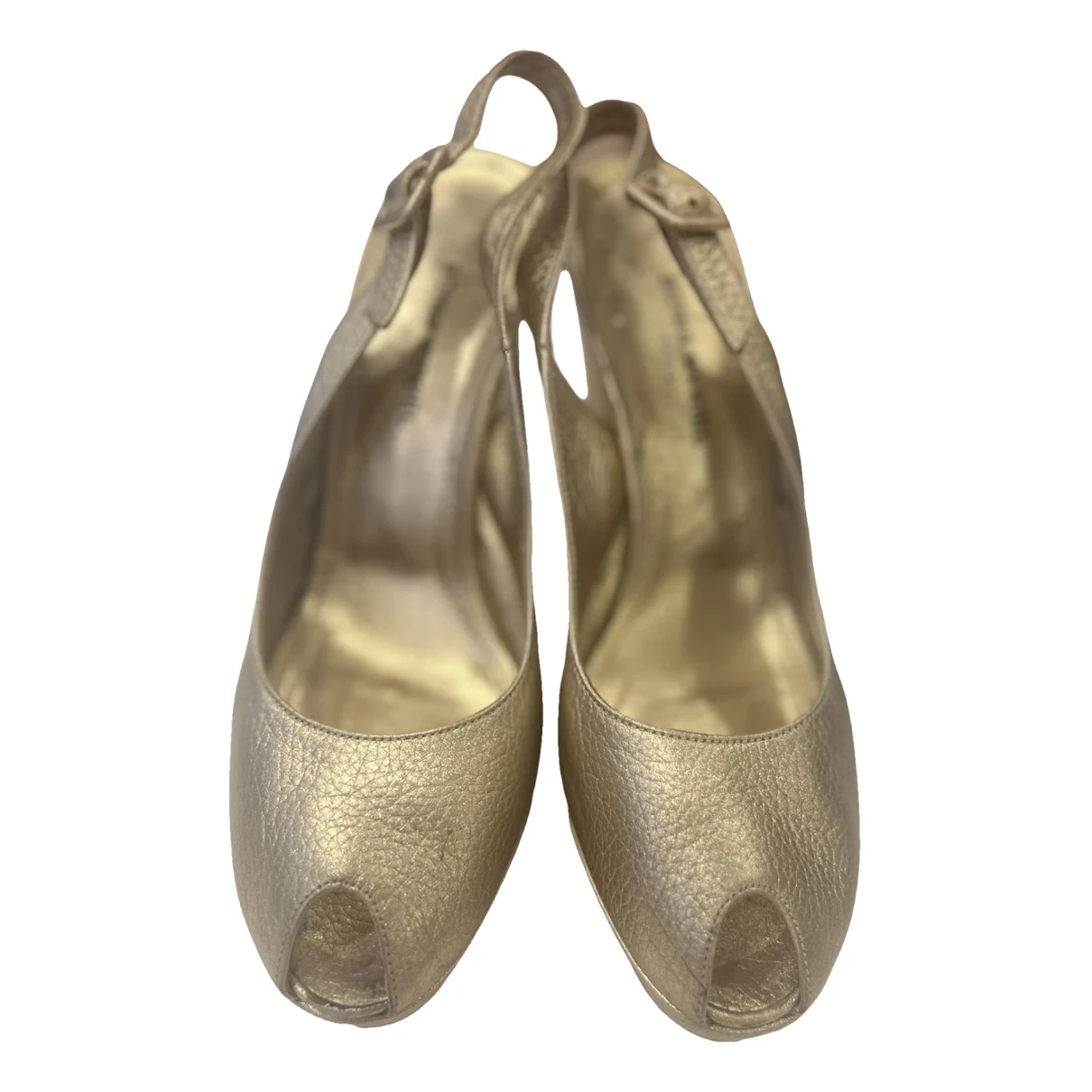 Pre-owned Sonia Rykiel Leather Sandal In Gold