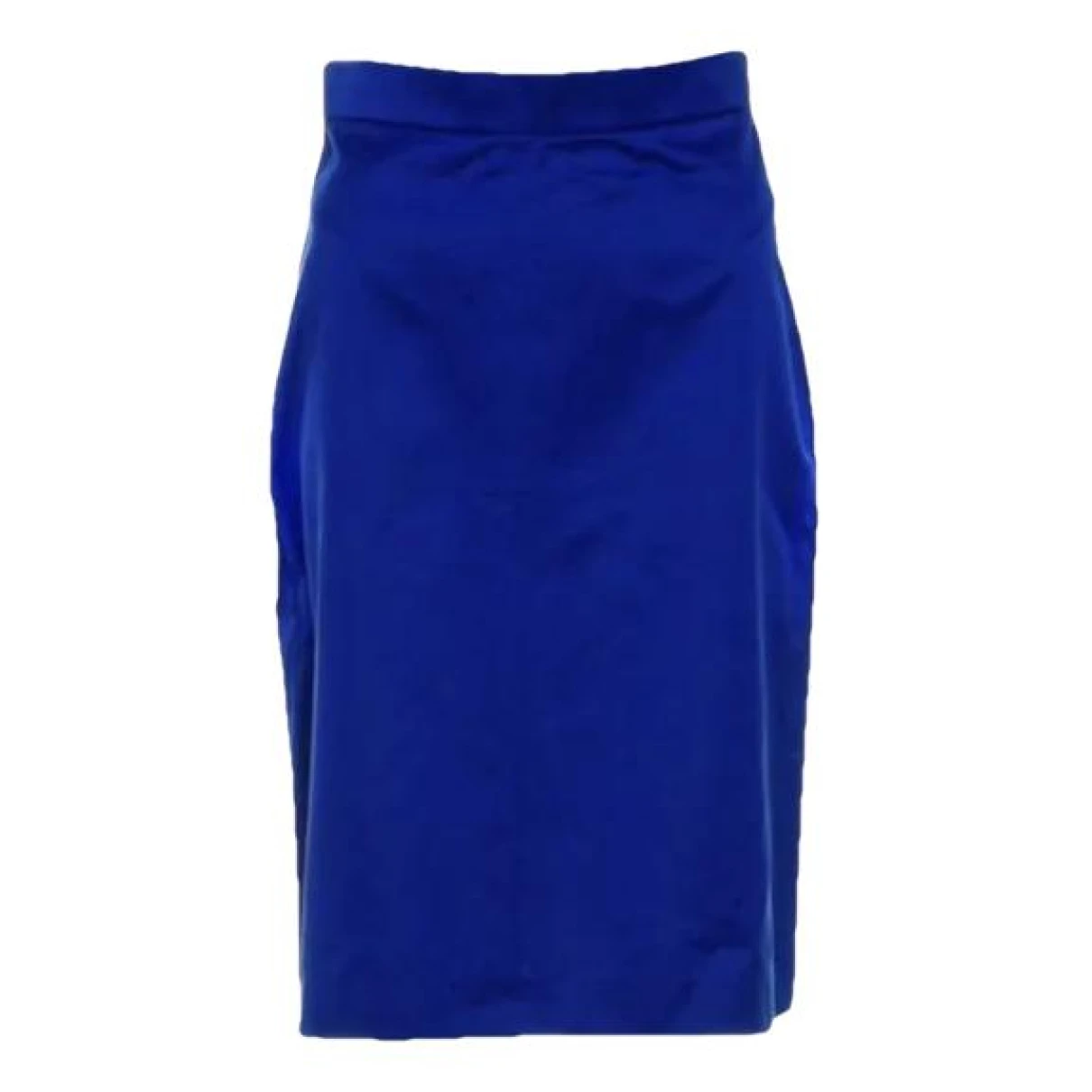 Pre-owned Saint Laurent Silk Mid-length Skirt In Blue