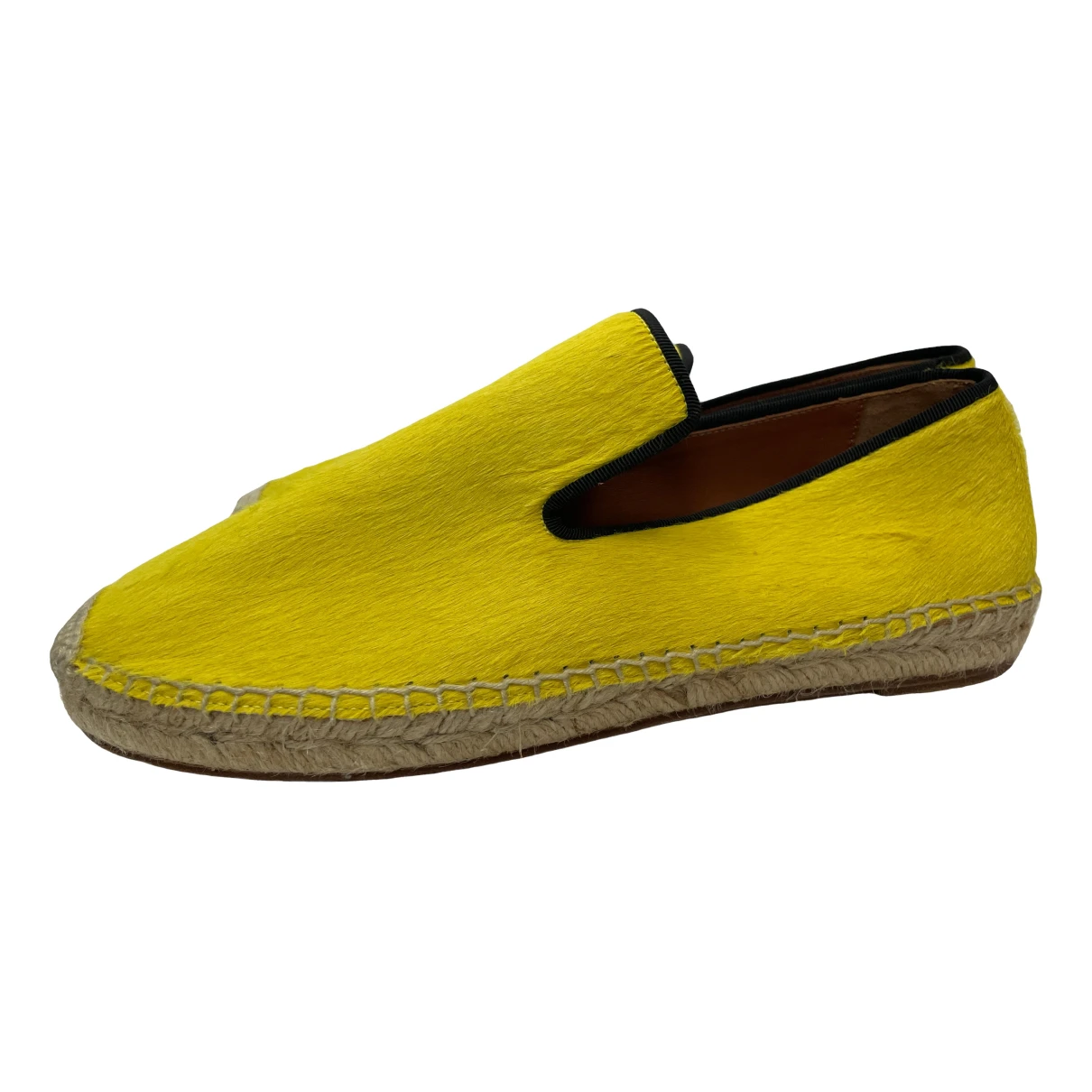 Pre-owned Celine Cloth Espadrilles In Yellow