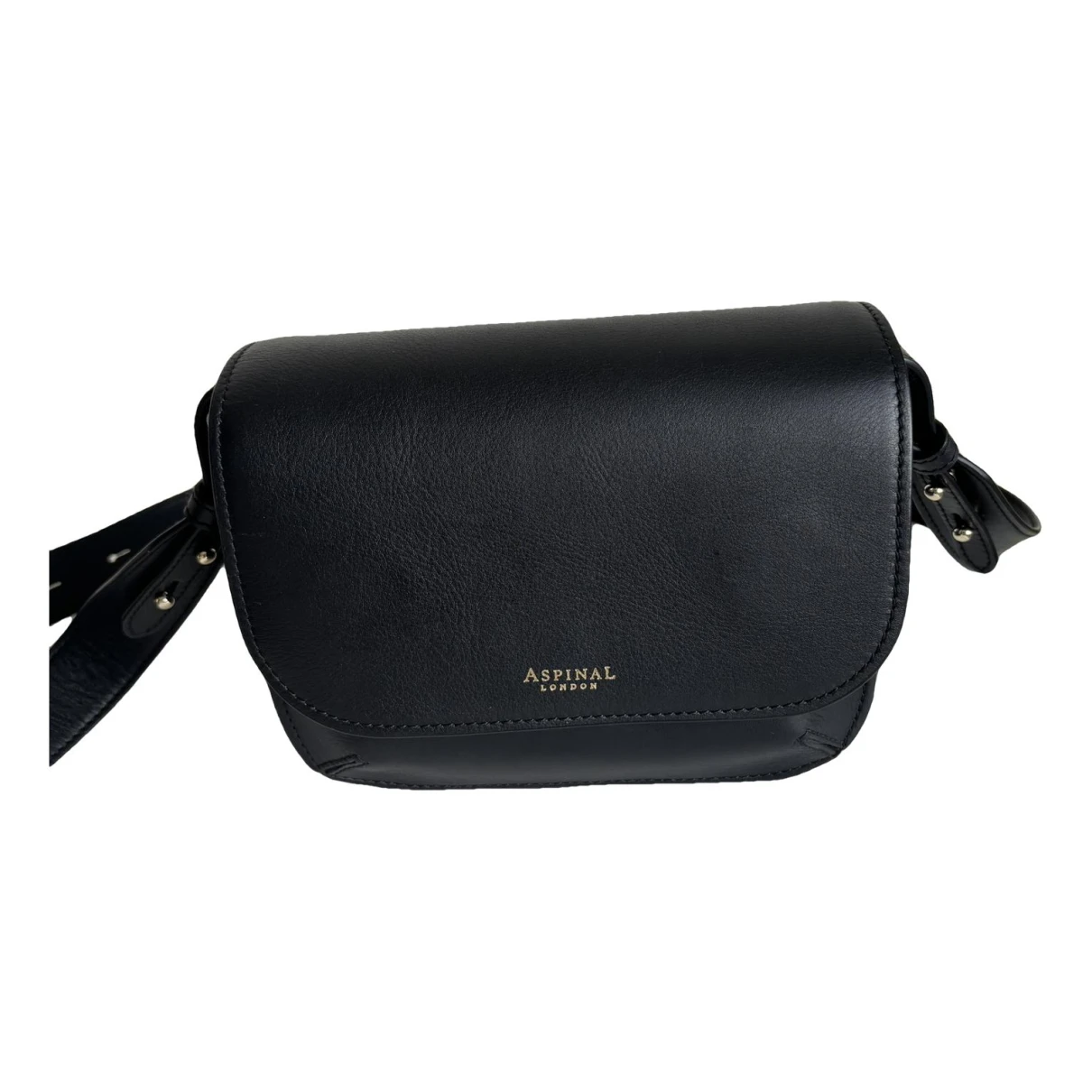 Pre-owned Aspinal Of London Leather Purse In Black