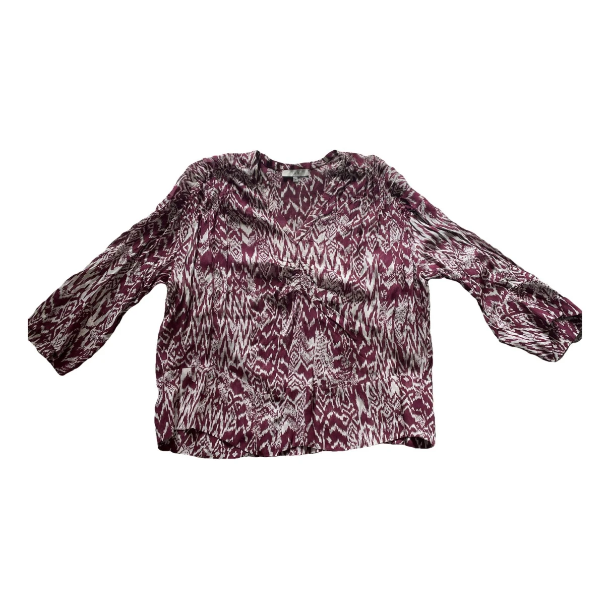 Pre-owned Iro Blouse In Burgundy