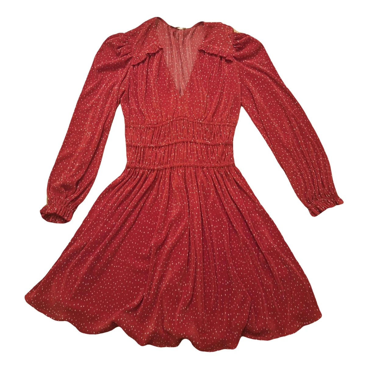Pre-owned Maje Mini Dress In Red