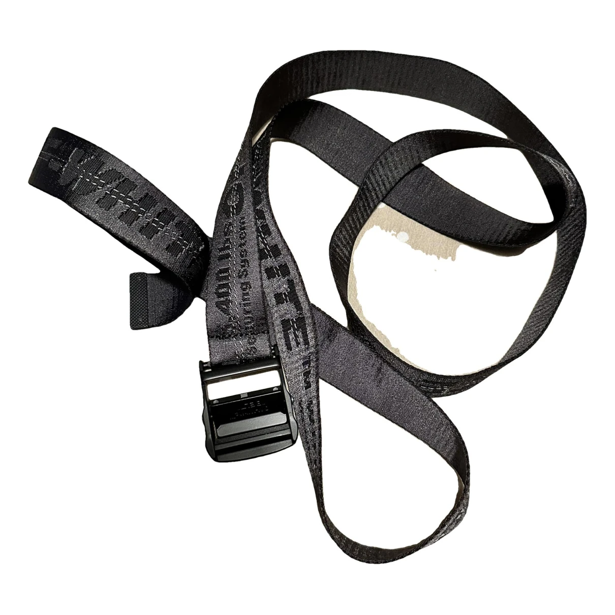 Pre-owned Off-white Belt In Black
