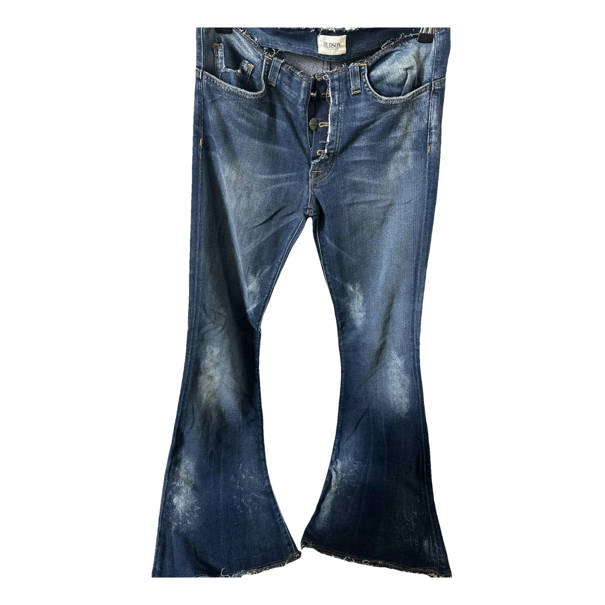 Pre-owned Hudson Trousers In Blue