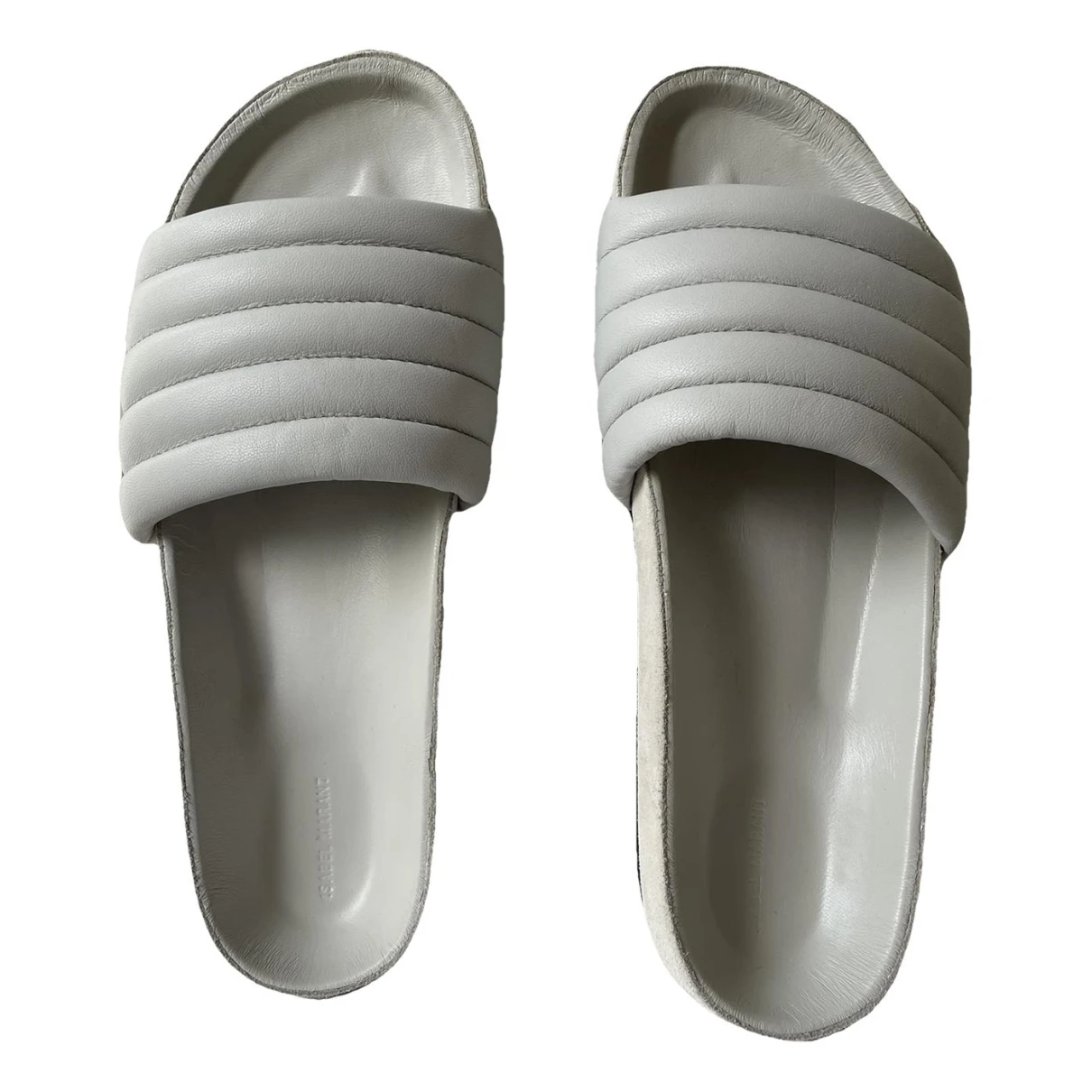 Pre-owned Isabel Marant Leather Sandals In Grey