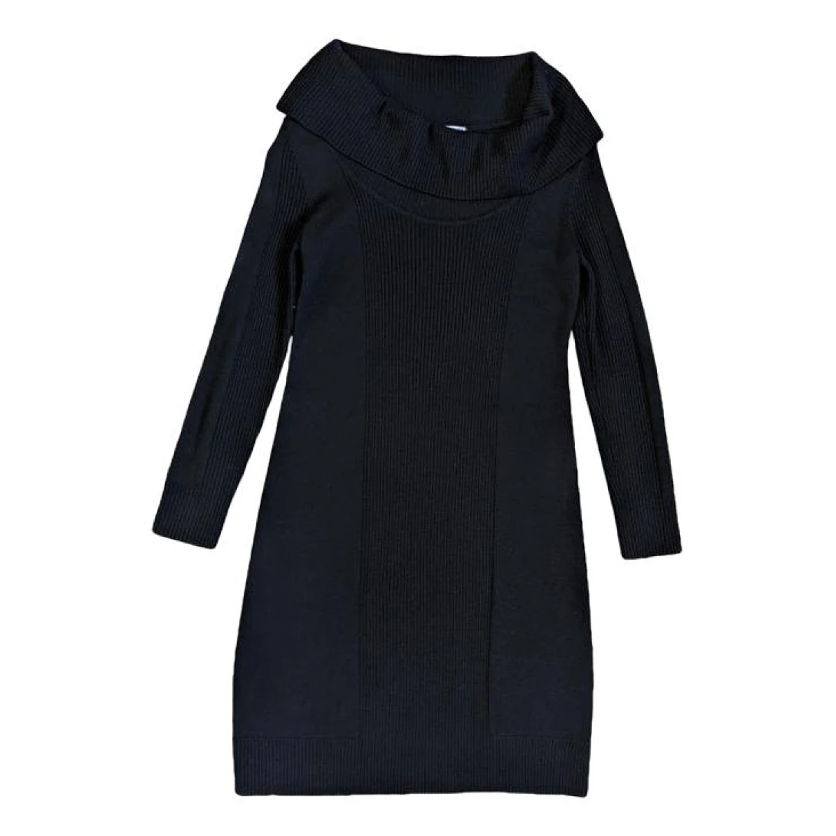 Pre-owned Pendleton Wool Mini Dress In Black
