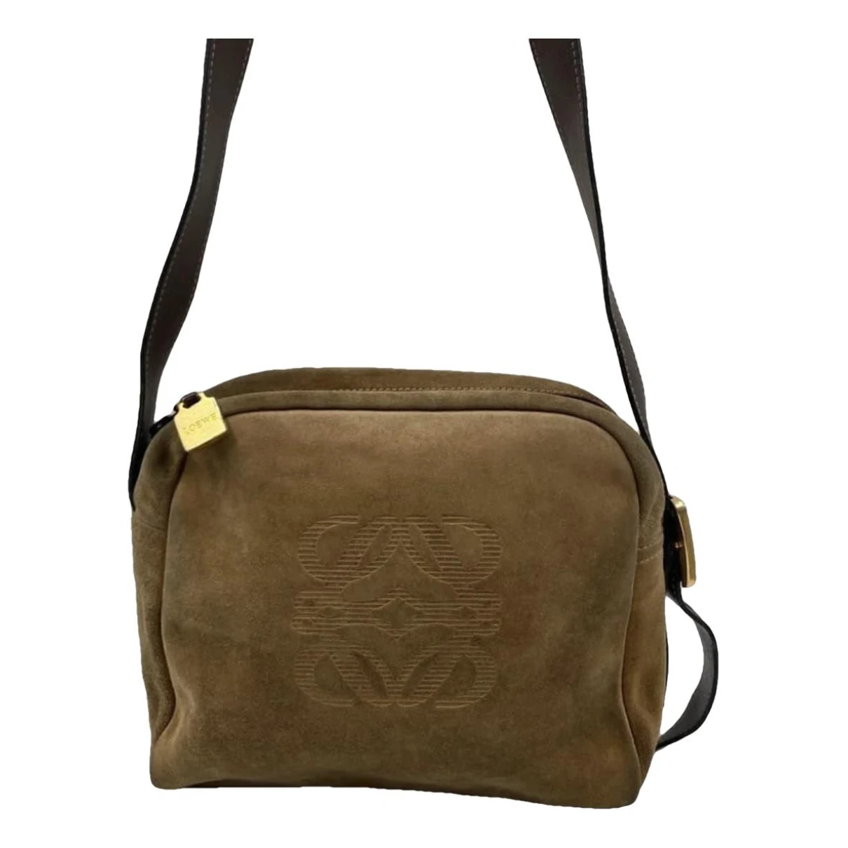 Pre-owned Loewe Leather Clutch Bag In Brown