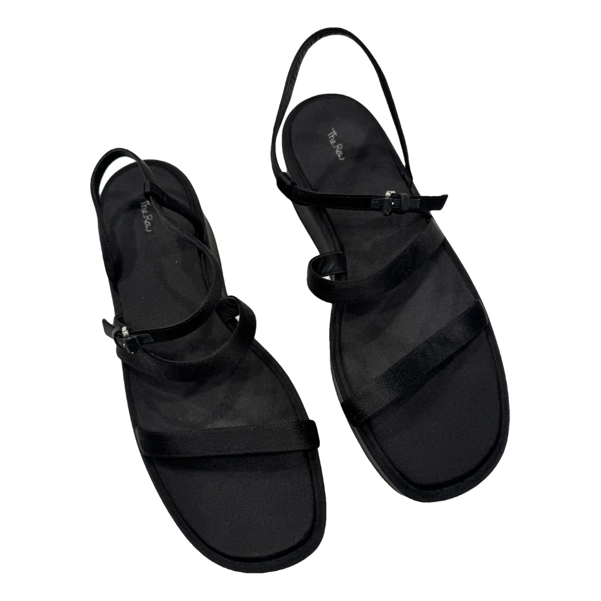Pre-owned The Row Sandals In Black