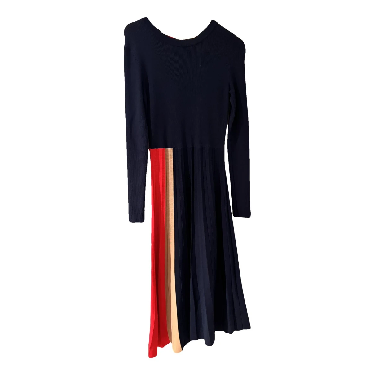 Pre-owned Tommy Hilfiger Maxi Dress In Navy