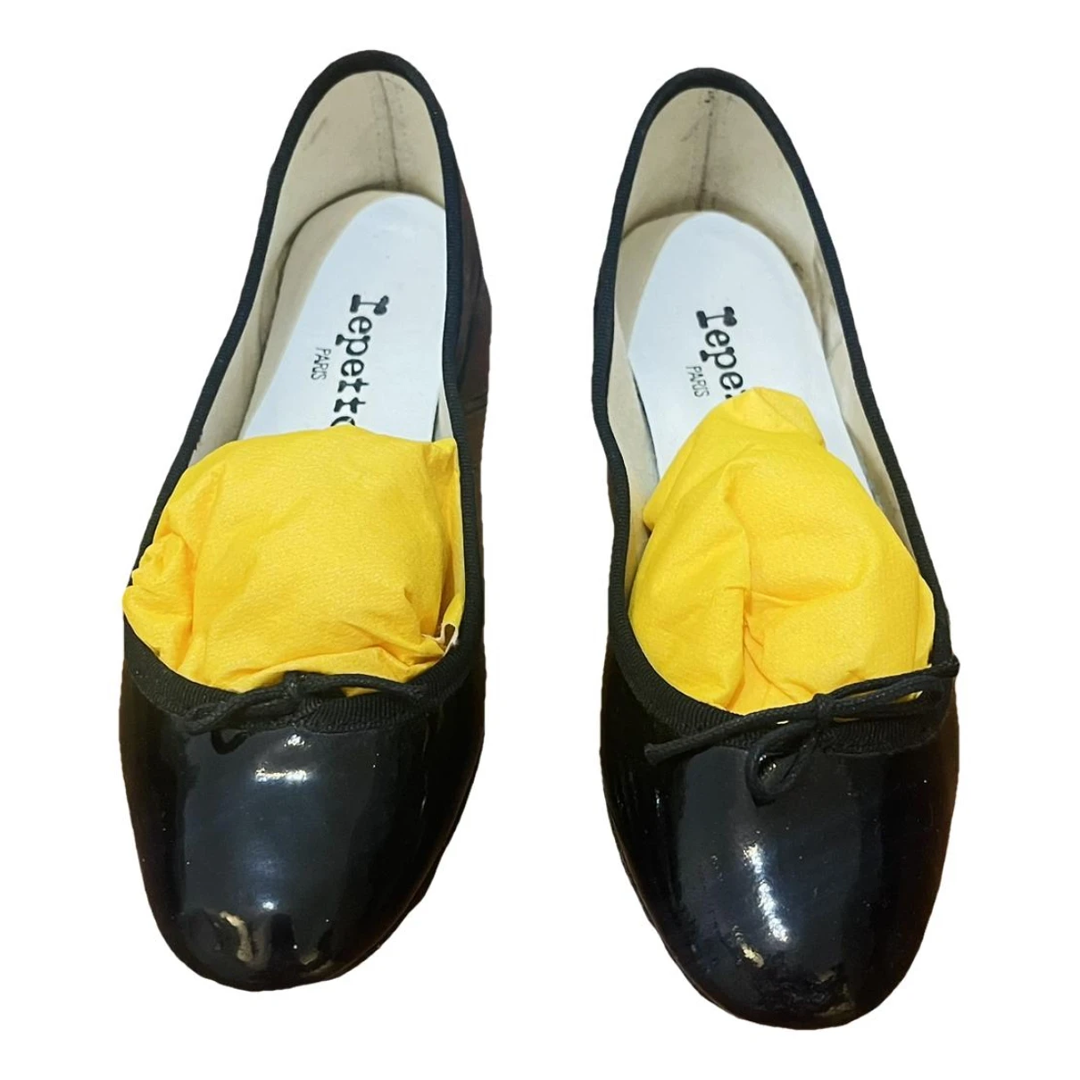 Pre-owned Repetto Patent Leather Ballet Flats In Black