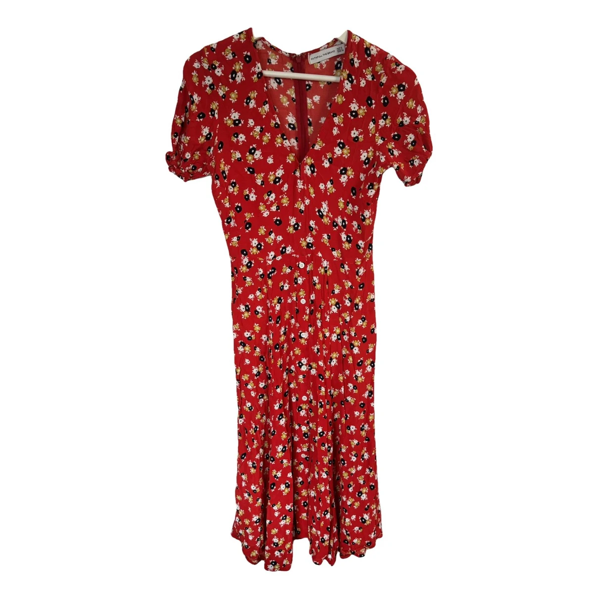 Pre-owned Faithfull The Brand Mid-length Dress In Red