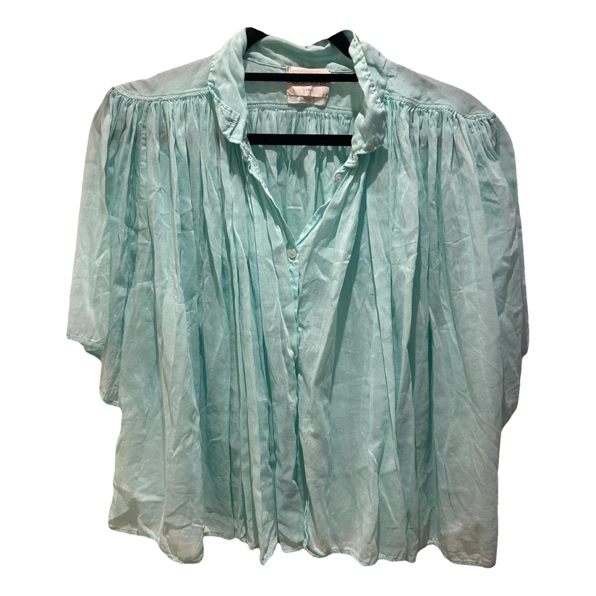 Pre-owned Forte Forte Blouse In Turquoise