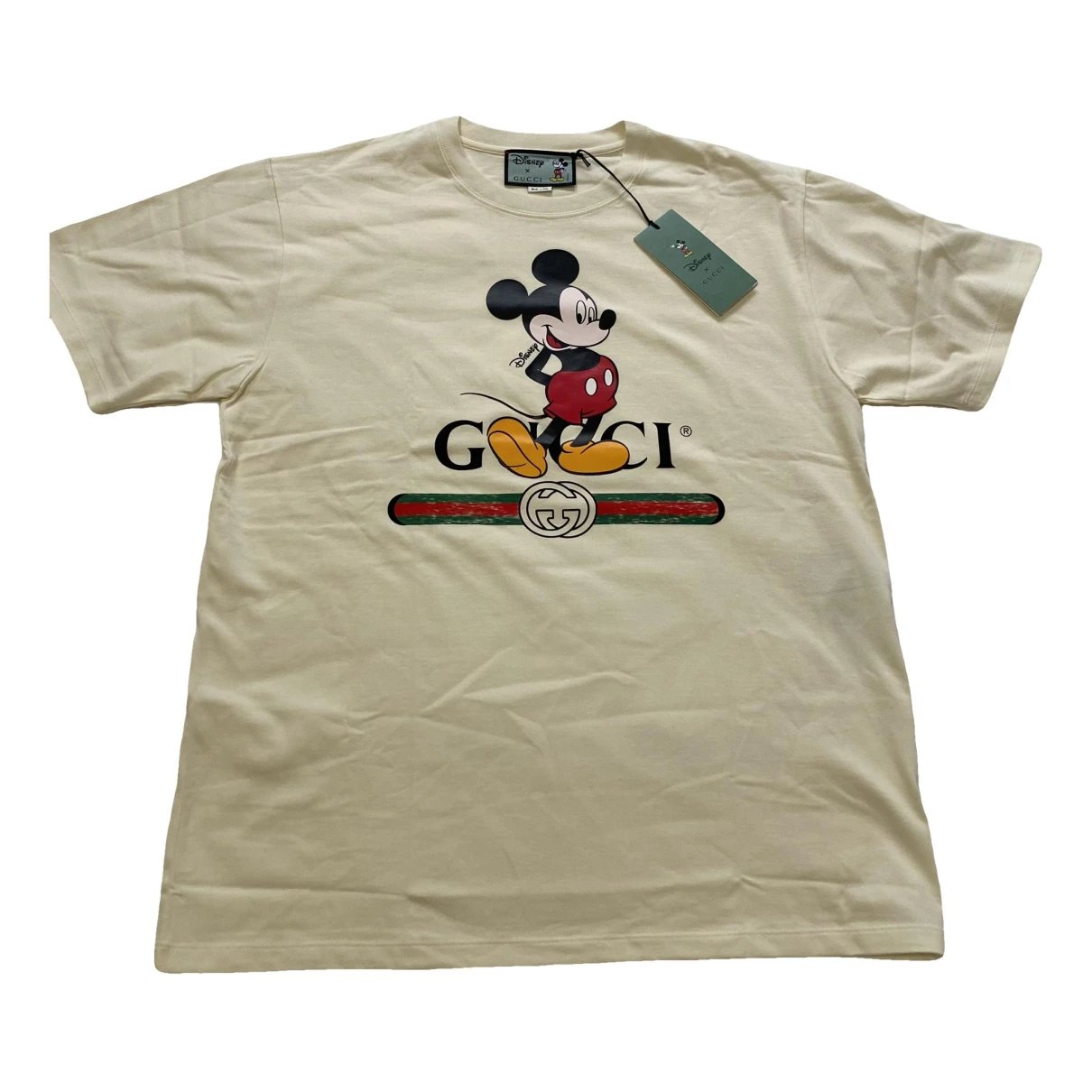 Pre-owned Disney X Gucci T-shirt In Ecru
