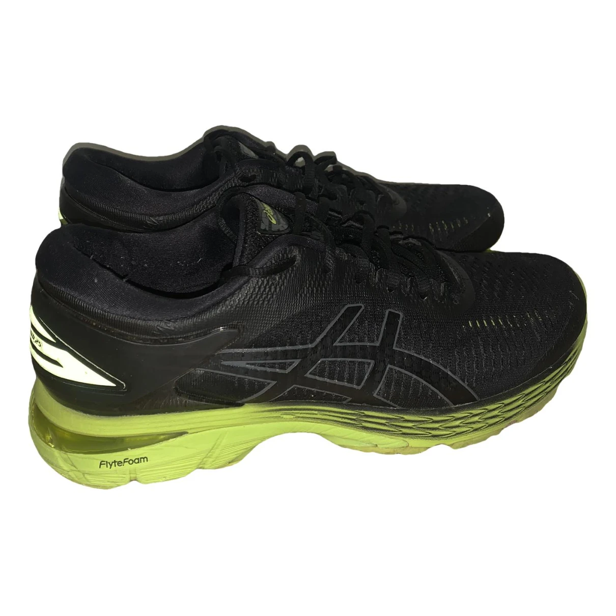 Pre-owned Asics Trainers In Black