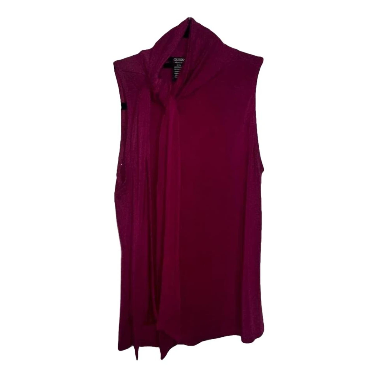 Pre-owned Guess Top In Burgundy
