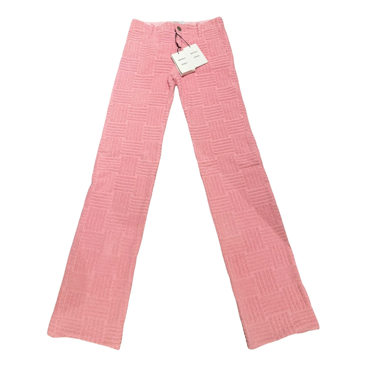 Pre-owned Bottega Veneta Cloth Straight Pants In Pink
