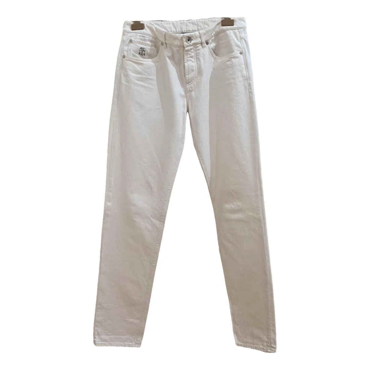 Pre-owned Brunello Cucinelli Jeans In White