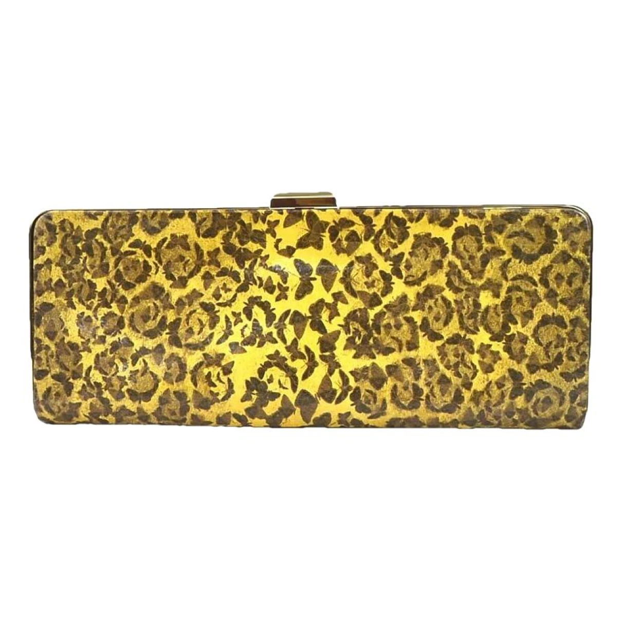 Pre-owned Bally Leather Clutch Bag In Yellow