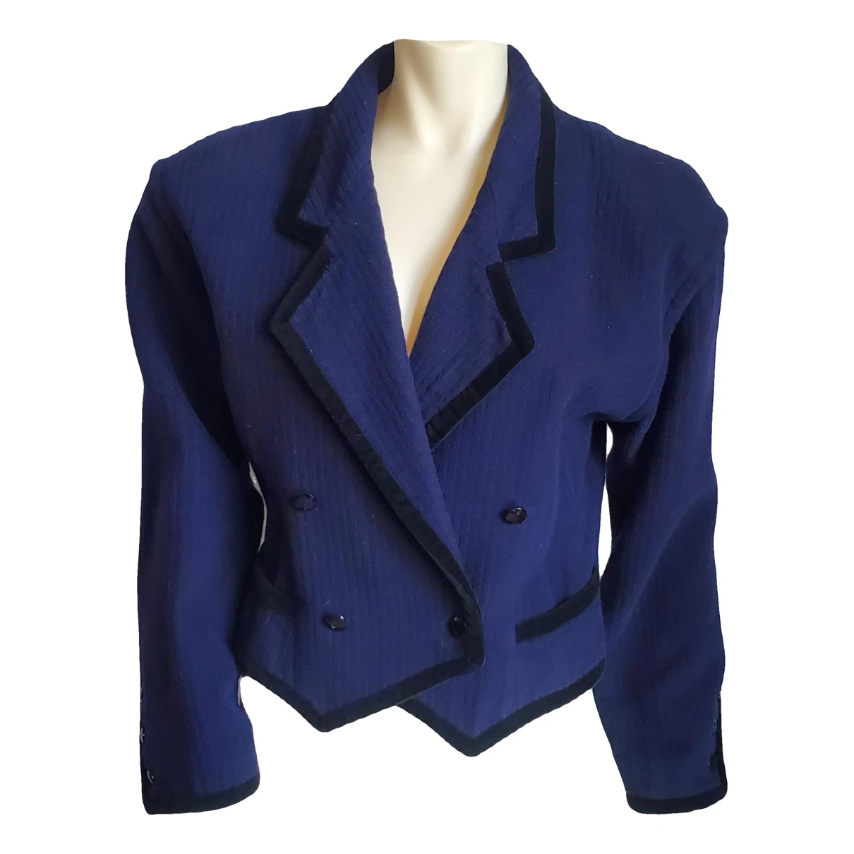 Pre-owned Emanuel Ungaro Wool Blazer In Blue
