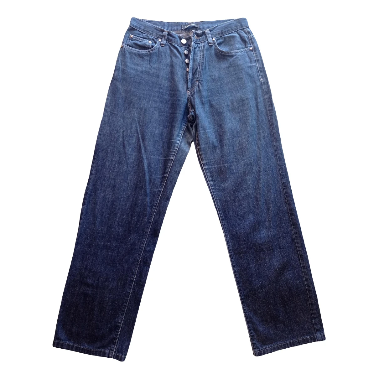 Pre-owned Romeo Gigli Straight Jeans In Blue