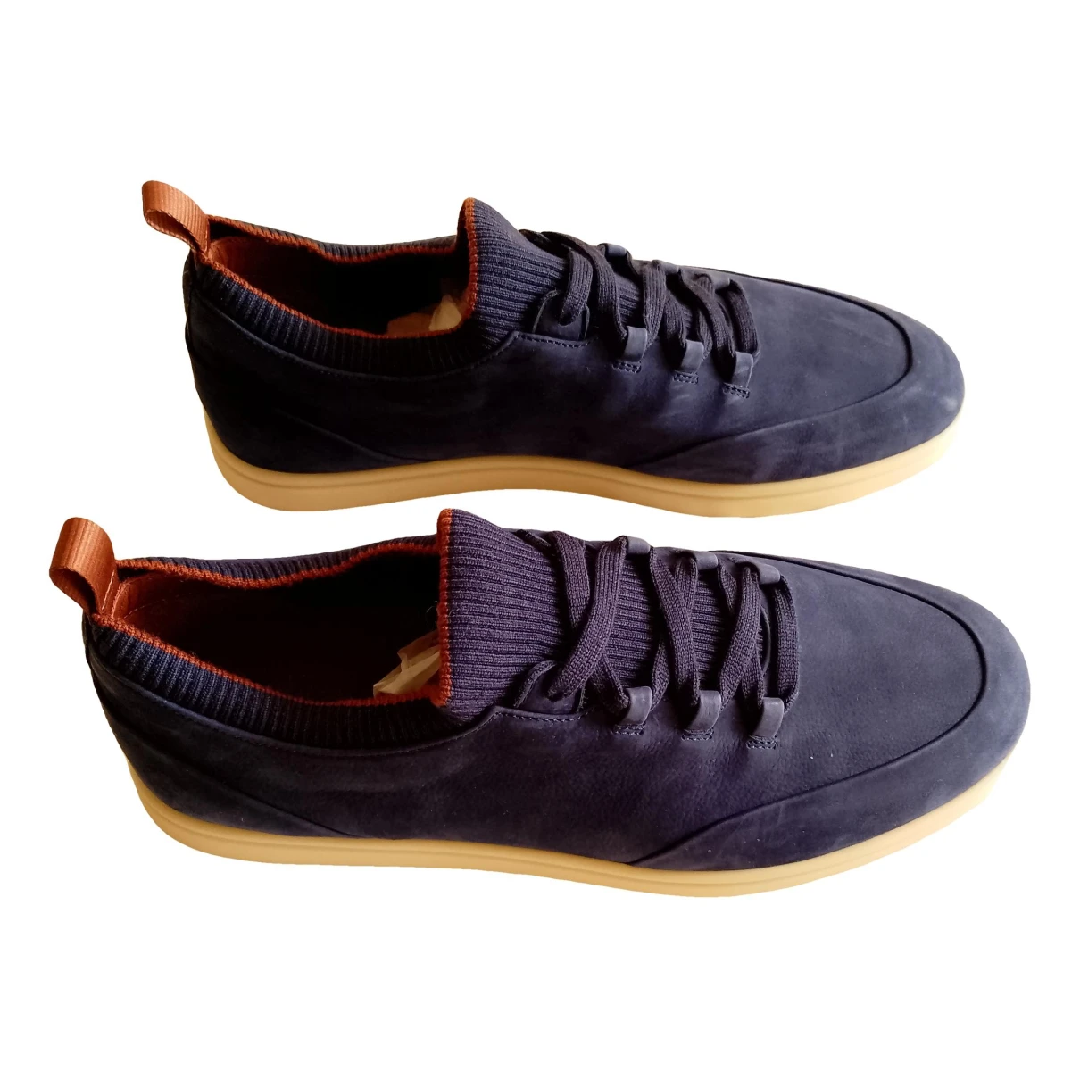 Pre-owned Loro Piana Low Trainers In Blue