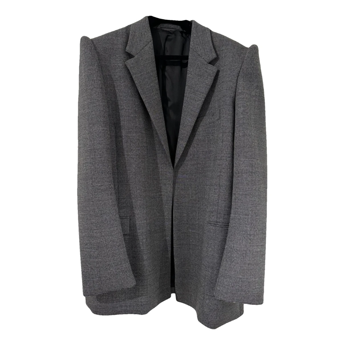 Pre-owned Balenciaga Wool Suit In Grey