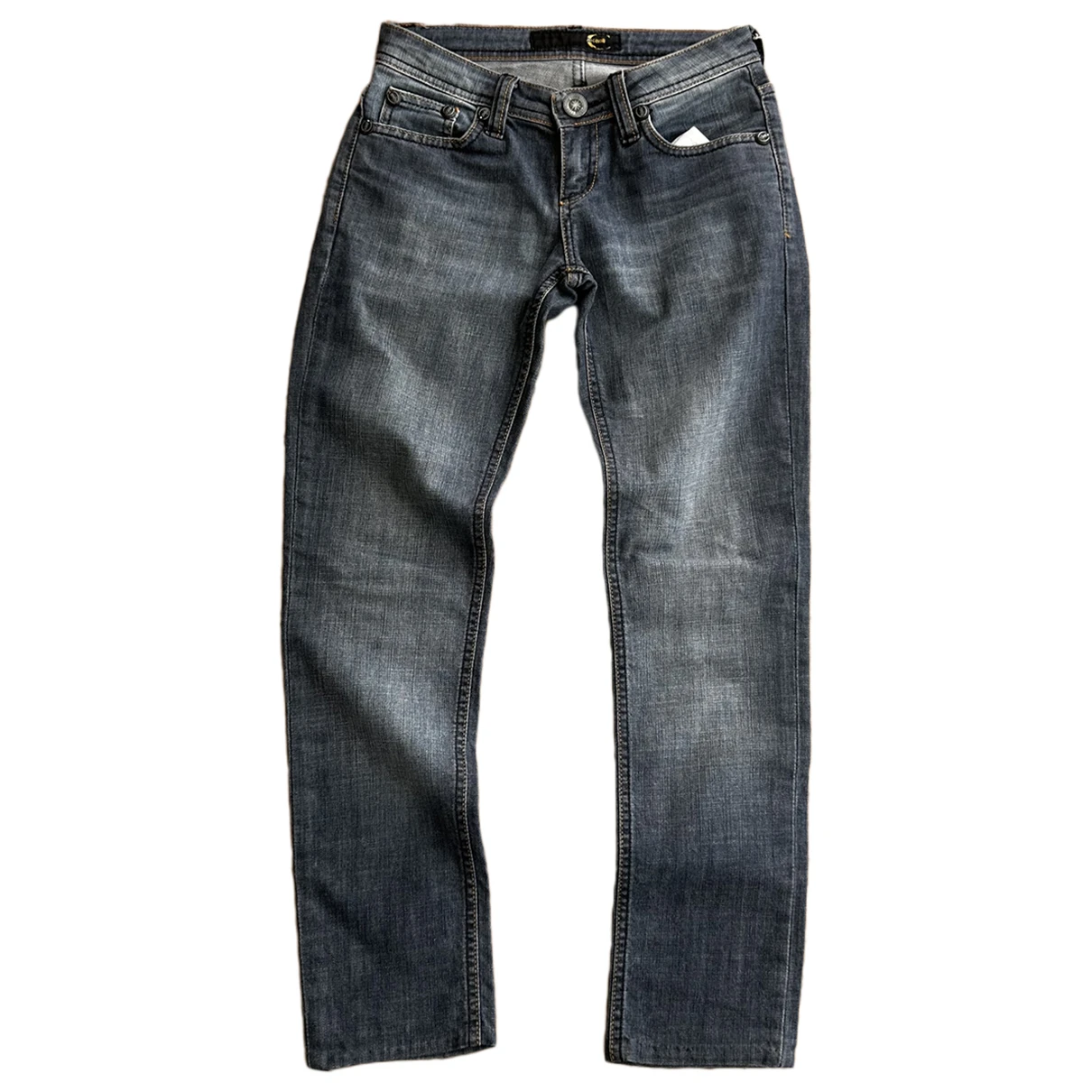 Pre-owned Just Cavalli Straight Jeans In Navy