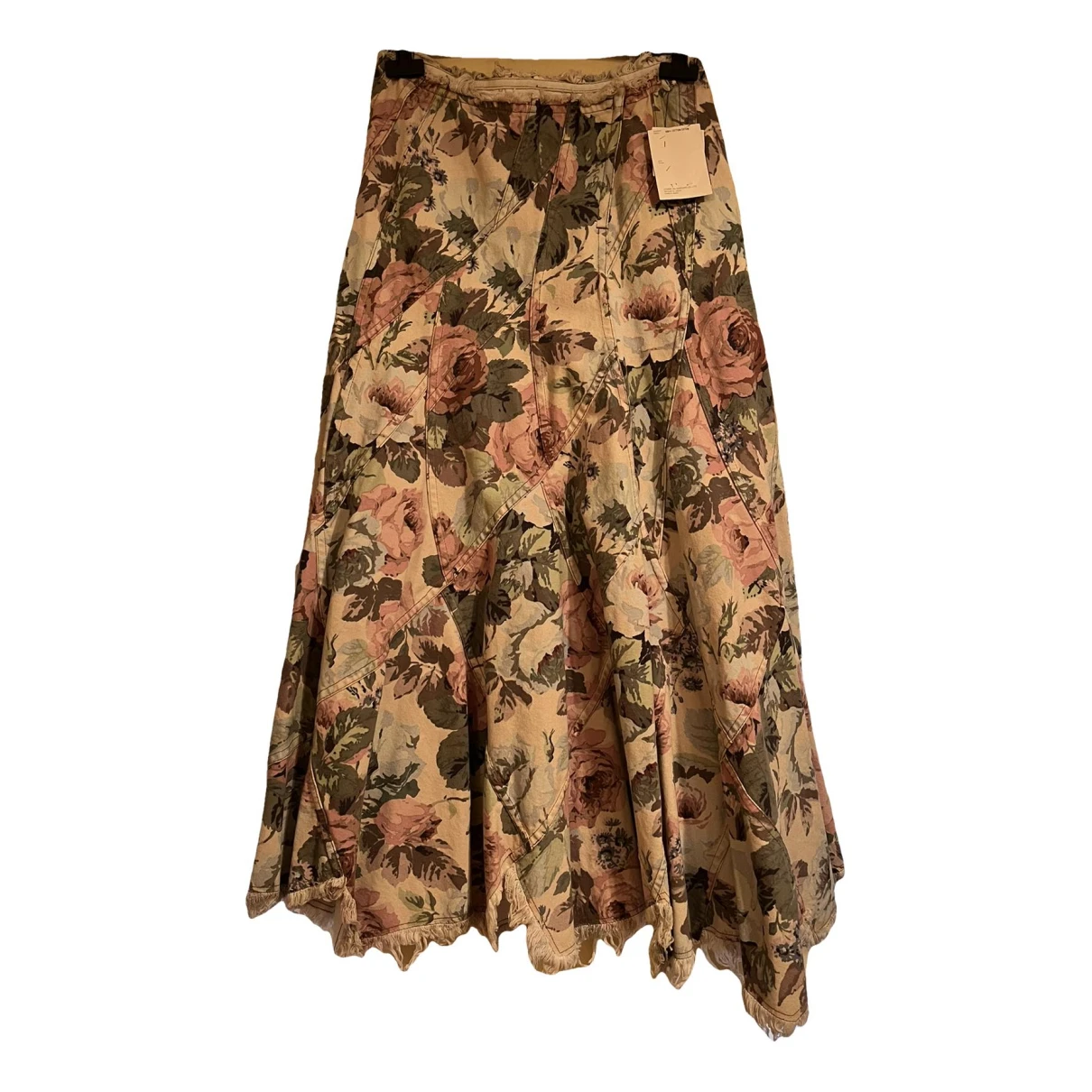 Pre-owned Junya Watanabe Maxi Skirt In Multicolour
