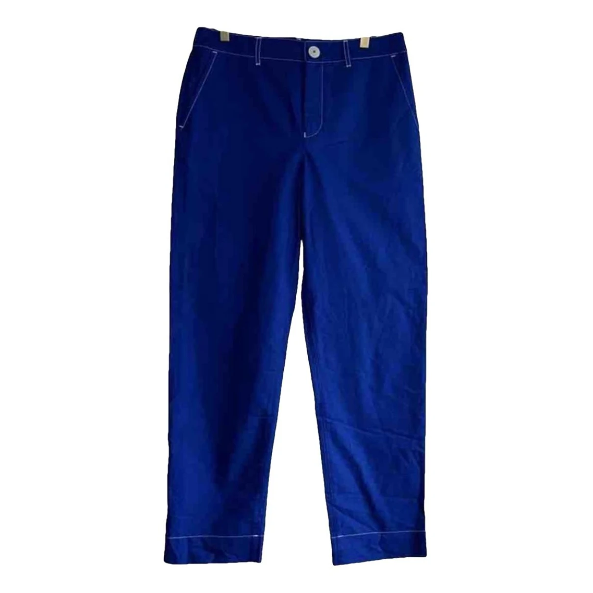 Pre-owned Kowtow Cloth Chino Pants In Blue