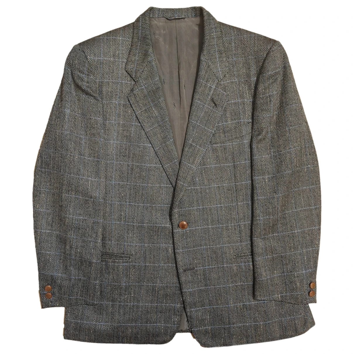 Pre-owned Saint Laurent Wool Vest In Grey