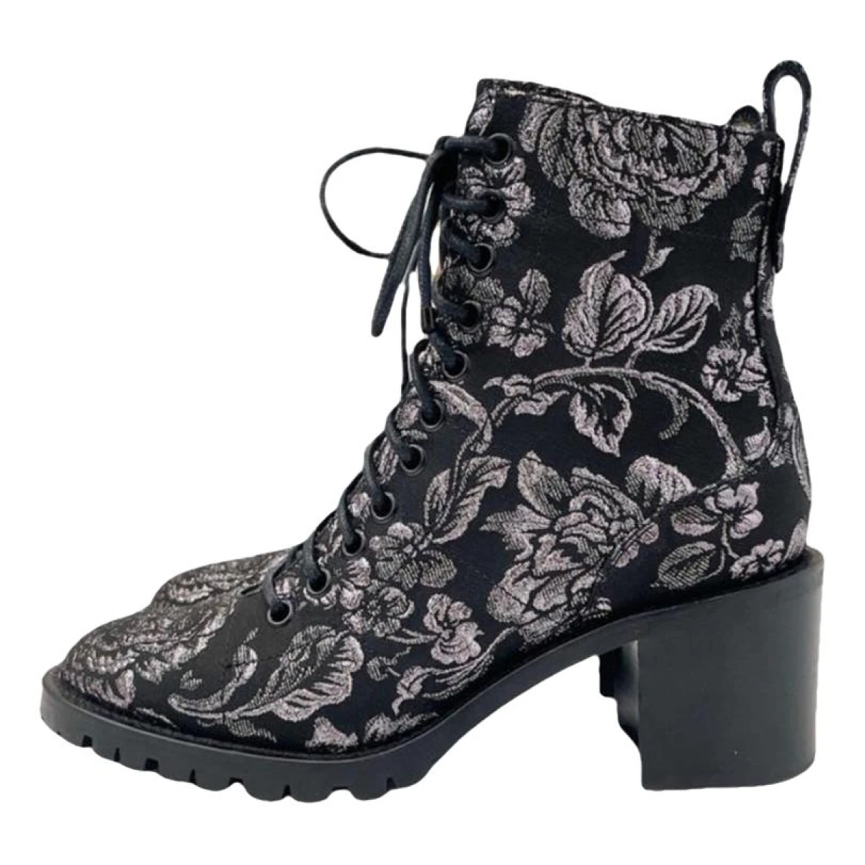 Pre-owned Jimmy Choo Cloth Boots In Black