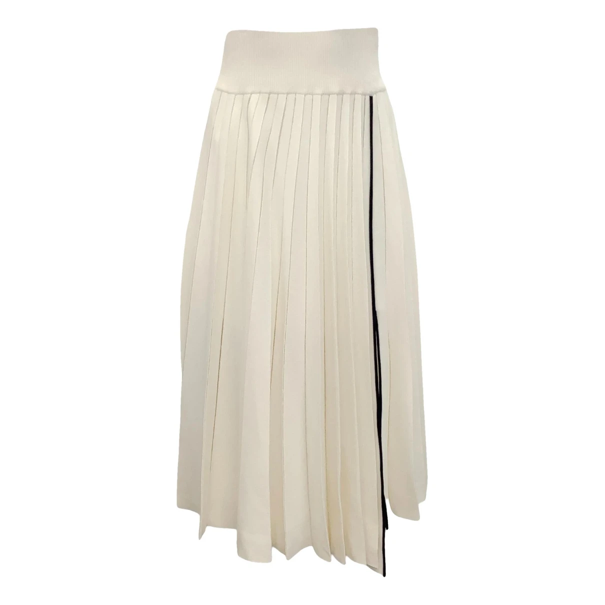 Pre-owned Sacai Mid-length Skirt In White