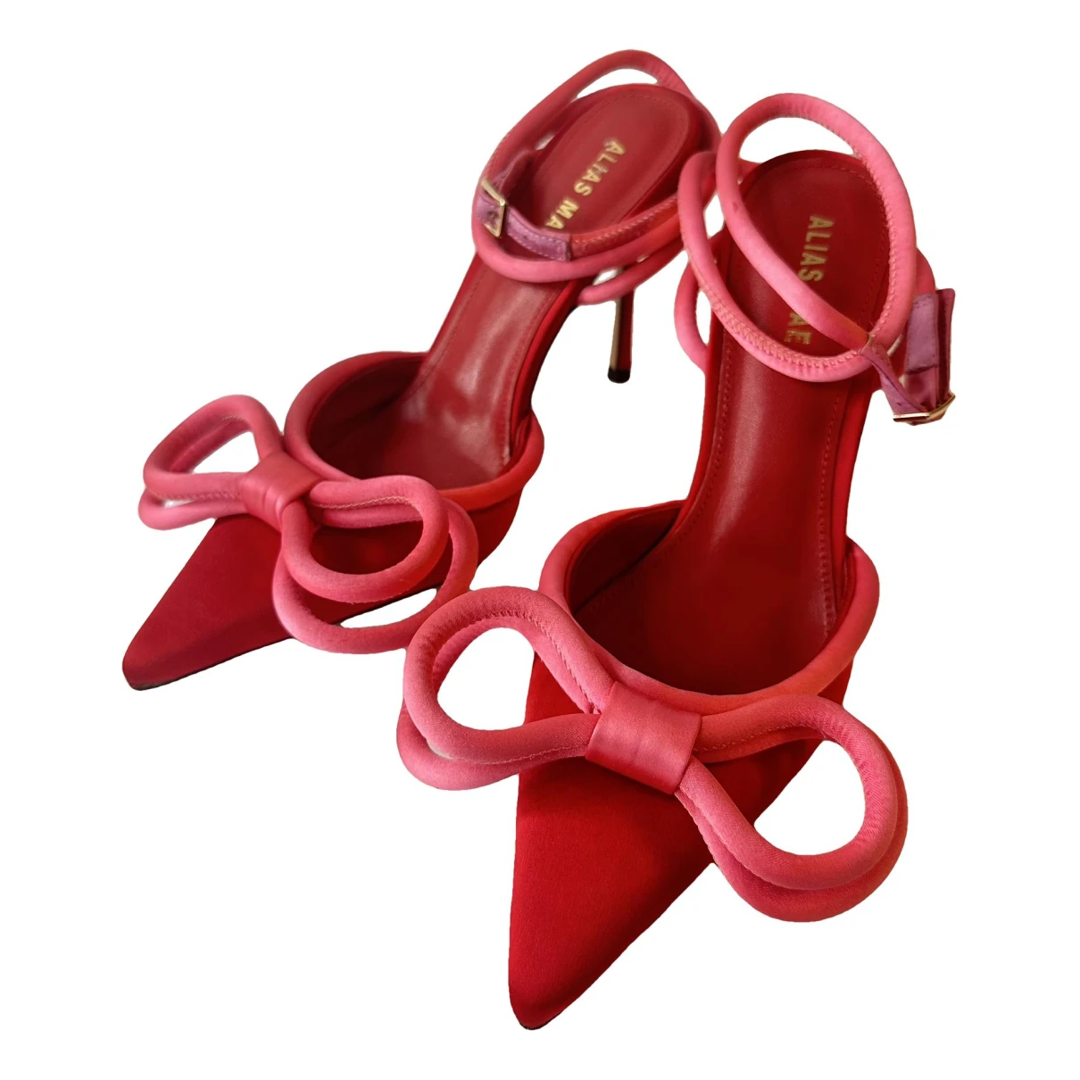 Pre-owned Alias Mae Cloth Heels In Red