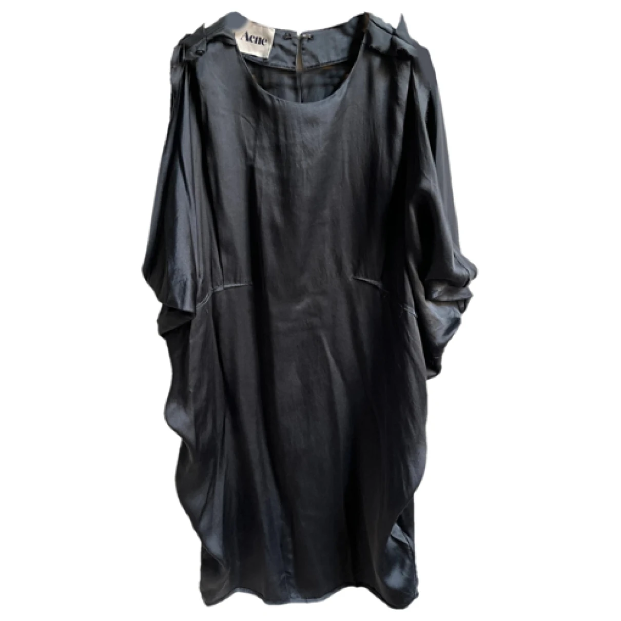 Pre-owned Acne Studios Silk Dress In Black