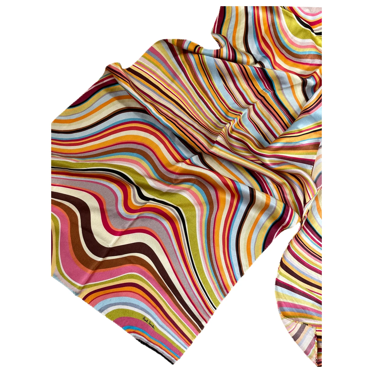 Pre-owned Paul Smith Silk Scarf In Multicolour