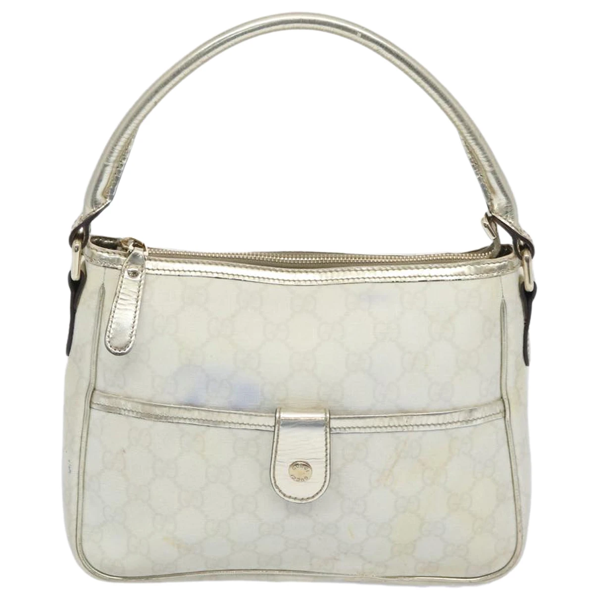 Pre-owned Gucci Cloth Handbag In White