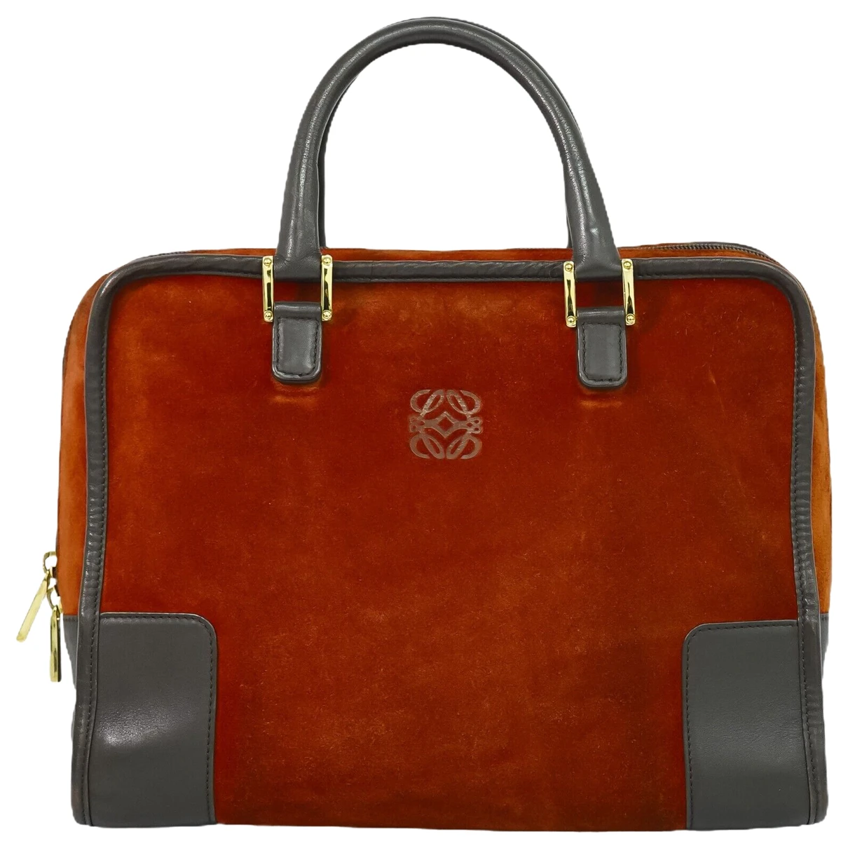 Pre-owned Loewe Amazona Handbag In Orange