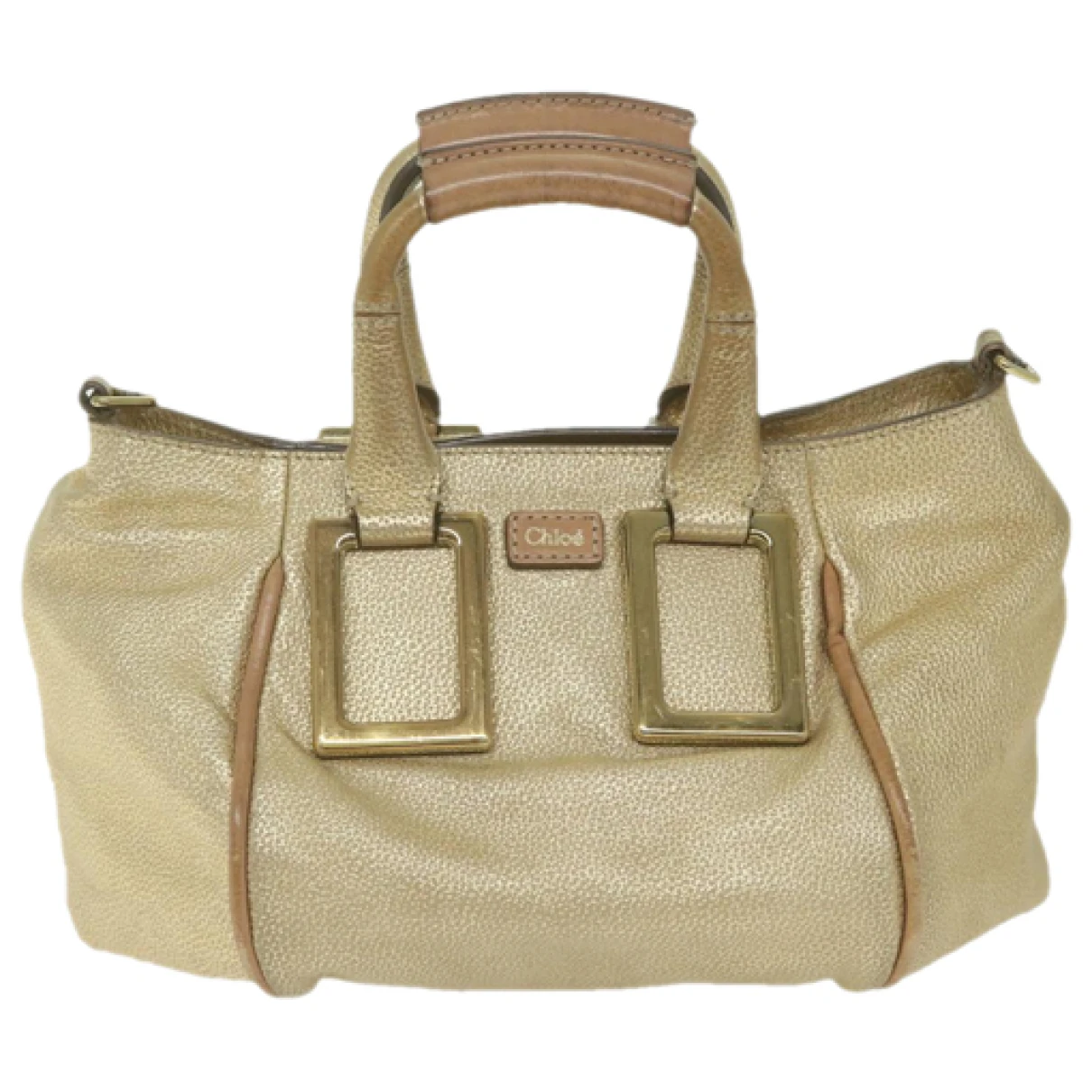 Pre-owned Chloé Ethel Leather Handbag In Gold