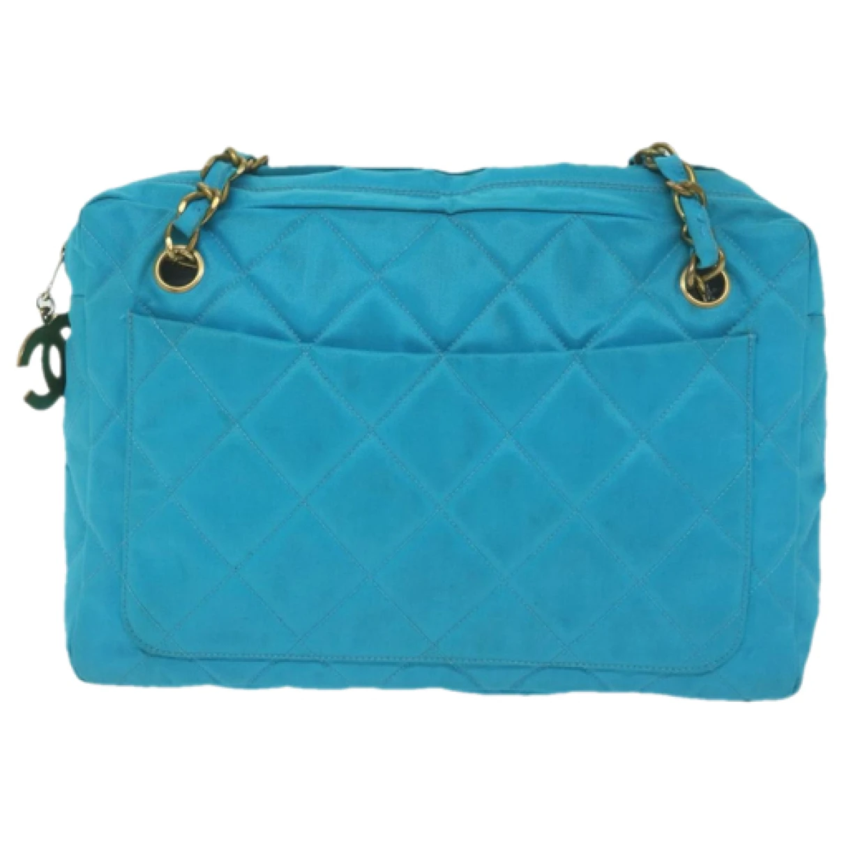 Pre-owned Chanel Cloth Small Bag In Blue