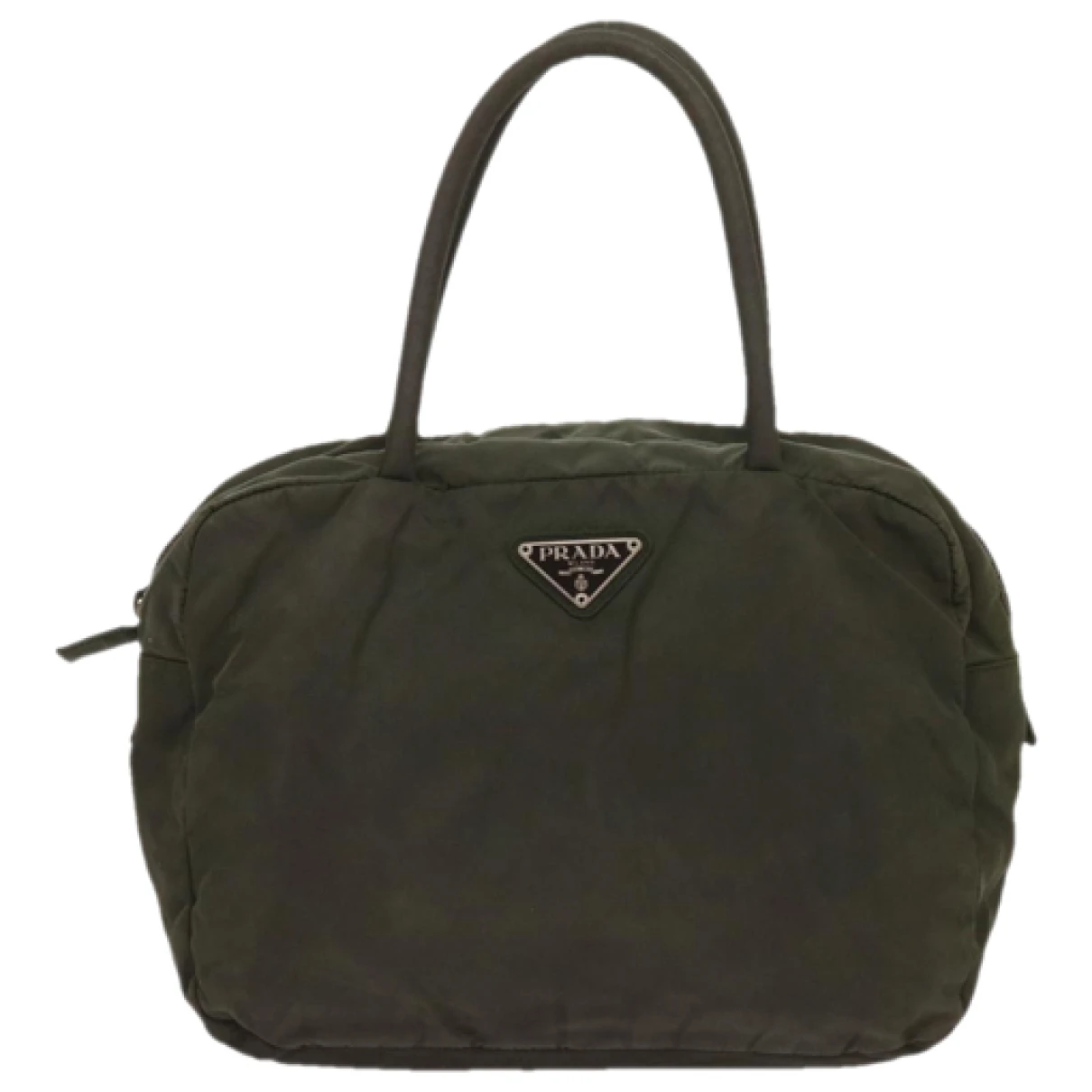 Pre-owned Prada Re-nylon Handbag In Green