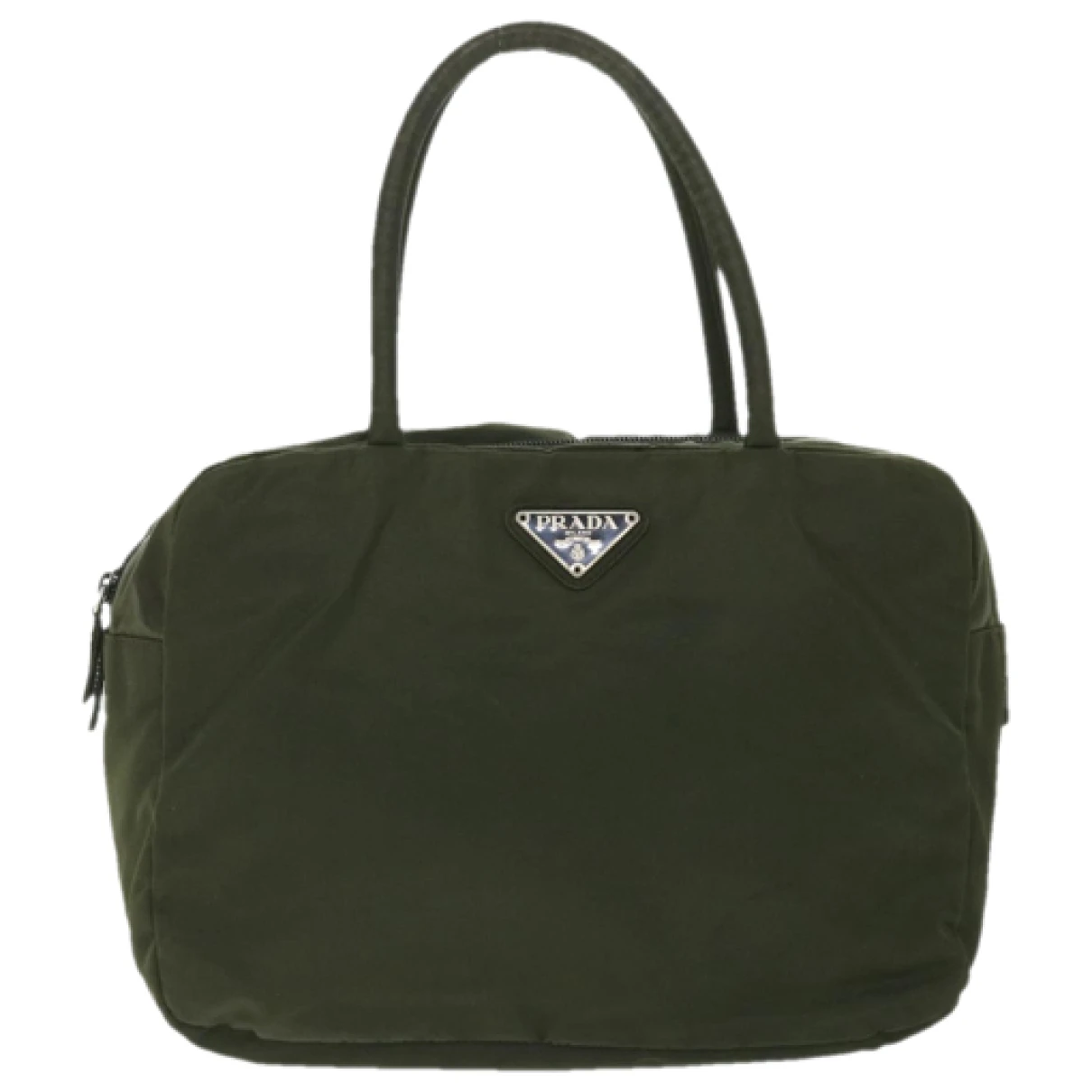 Pre-owned Prada Tessuto Handbag In Green